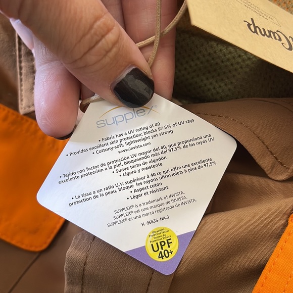 NEW Duck Camp Tan and Orange Hunting Button Up Shirt Men's Size XX-Large NWT - Picture 7 of 7